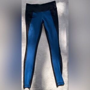 Lululemon Blue and Black Leggings